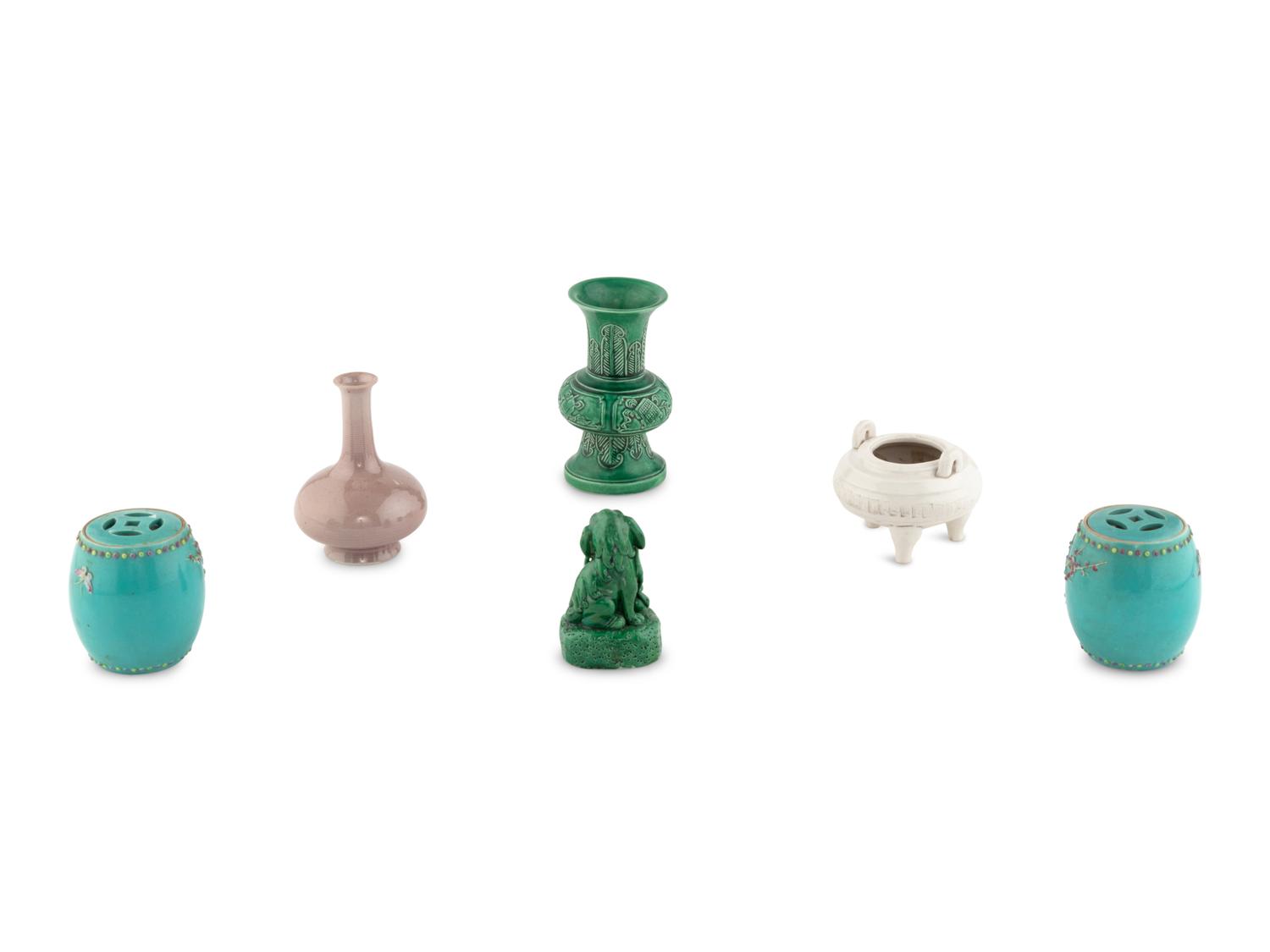 Six Chinese Porcelain Articles