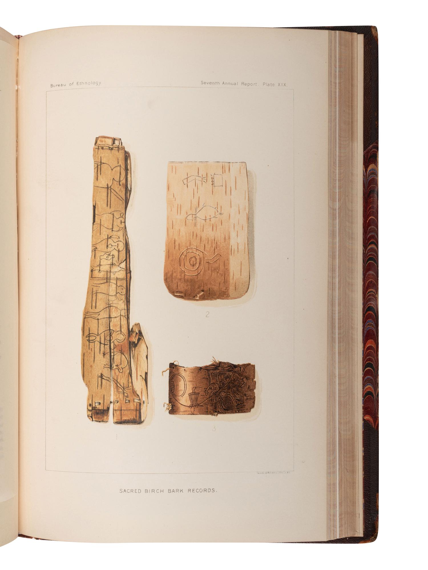 [NATIVE AMERICANS - ETHNOLOGY]. A group of ethnology reports and books regarding the Ojibwe, Sioux, and broad studies of tribes in North and South America, comprising: