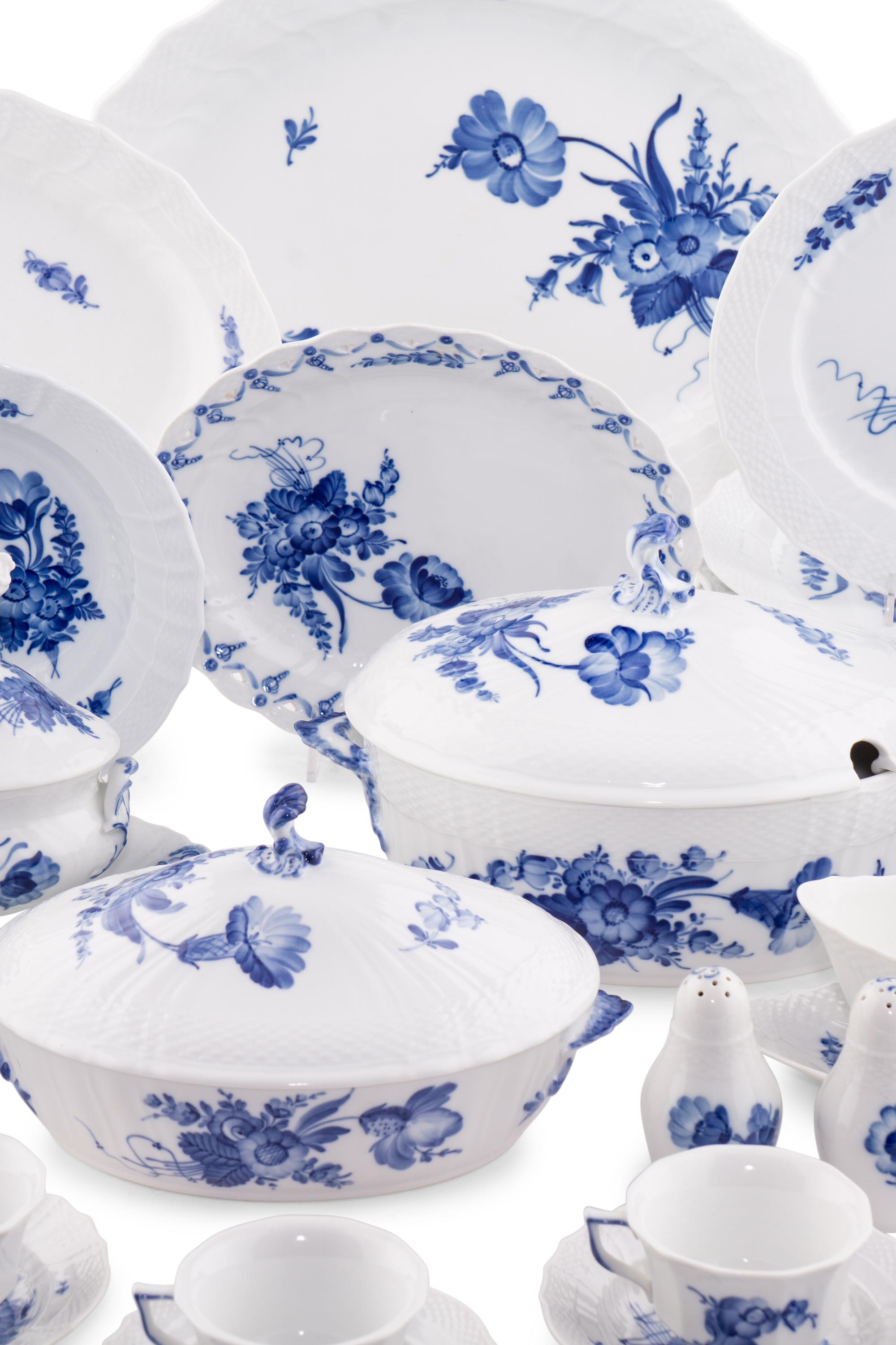 A Royal Copenhagen Assembled Porcelain Dinner Service