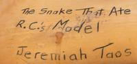 Five Folk Art Carved Snakes