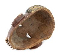 A Mexican Carved and Polychromed Wood Mask