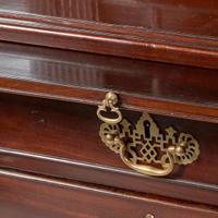 A George III mahogany step-back secretary bookcase late 18th century