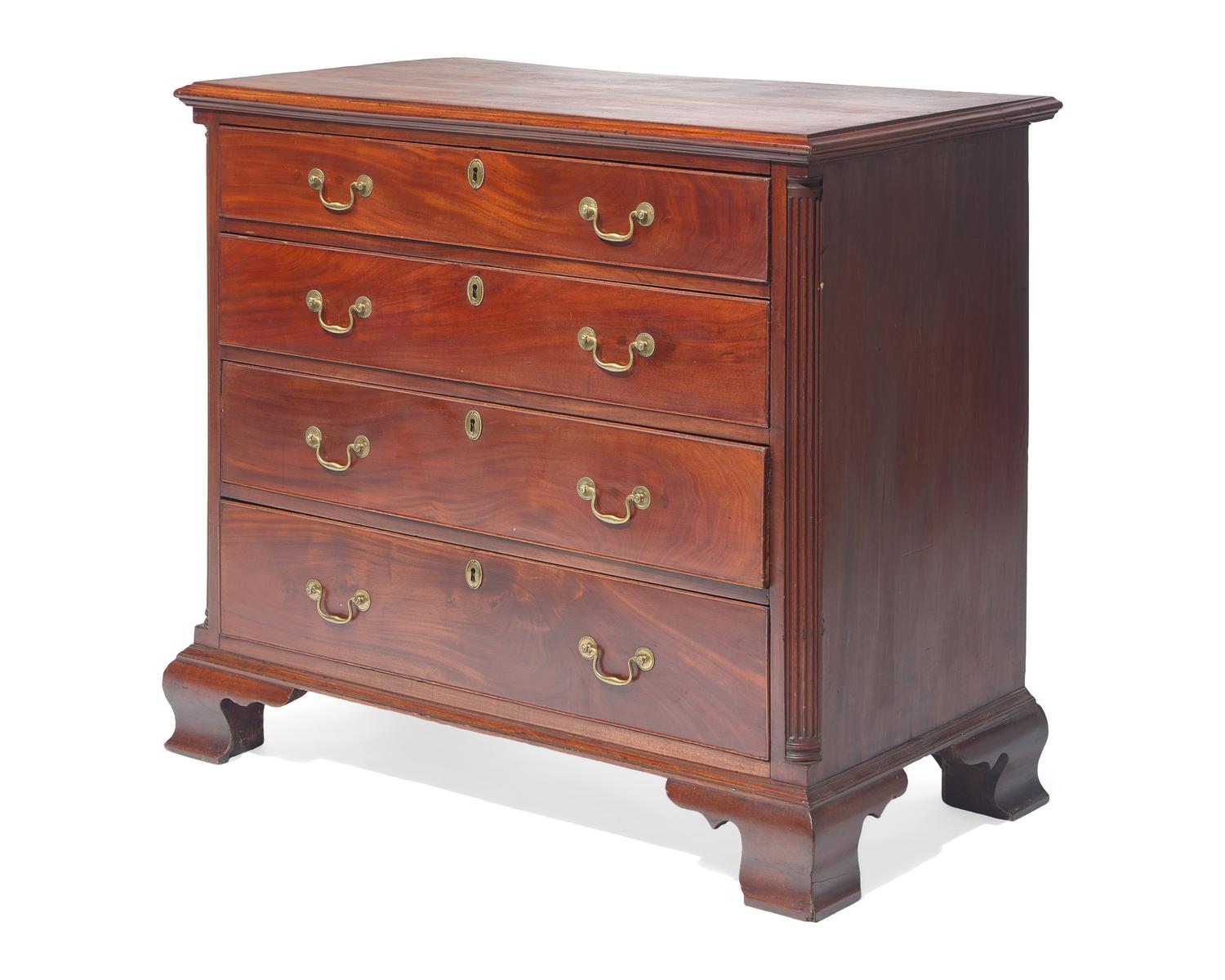 A Chippendale Mahogany Chest of Drawers, Philadelphia, PA, Circa 1770