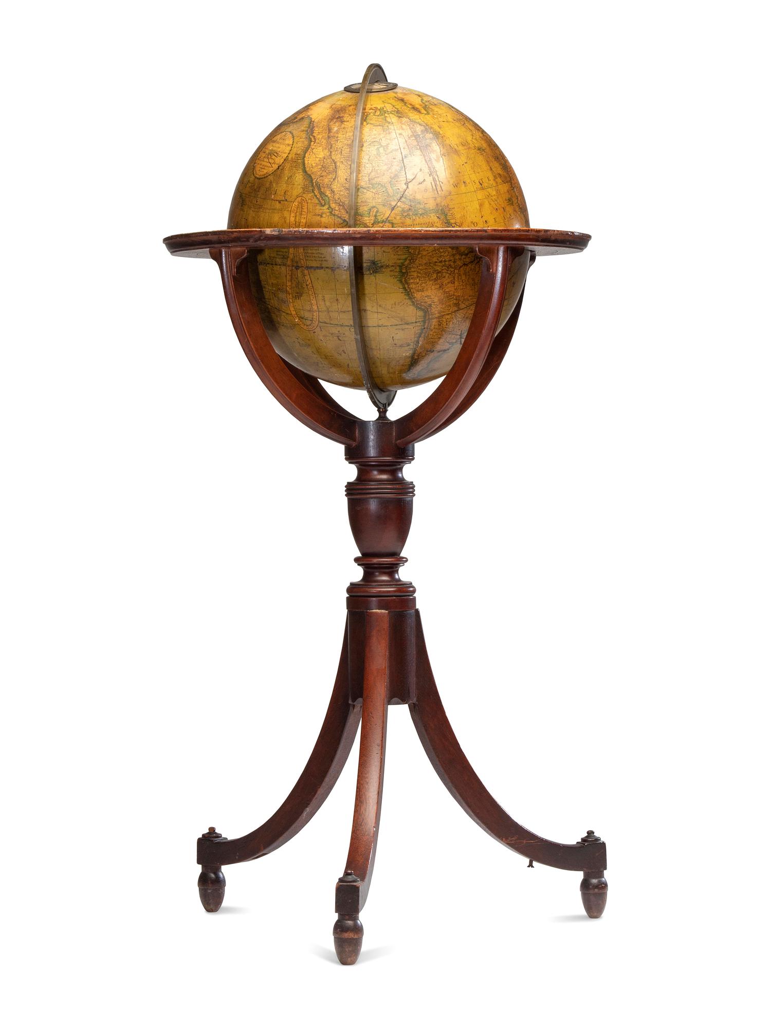 A Pair of Late Regency Cary’s 11-Inch New Terrestrial and Celestial Globes
