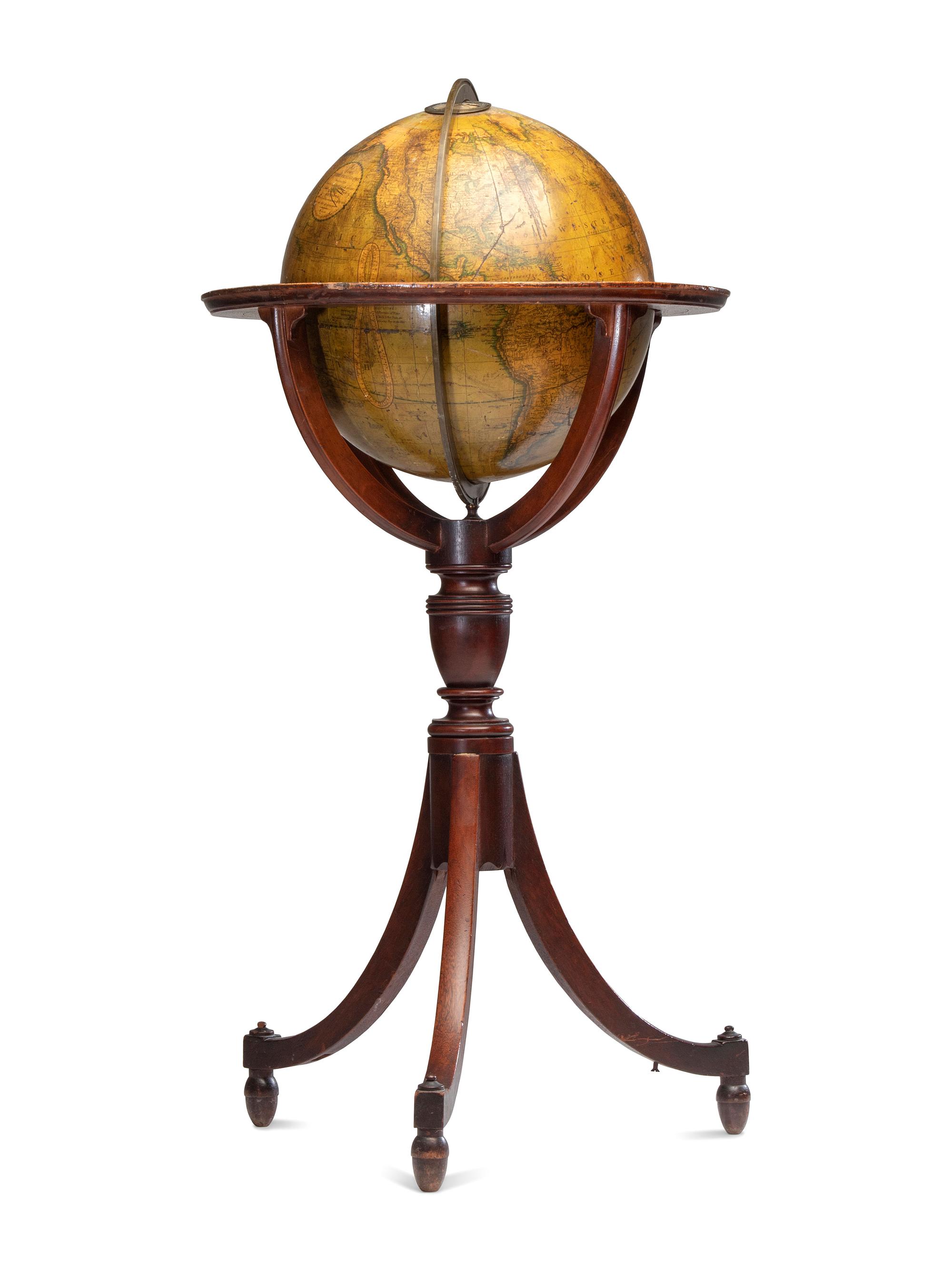 A Pair of Late Regency Cary’s 11-Inch New Terrestrial and Celestial Globes
