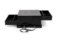 A Gilt Decorated Black Lacquer Box for Inro