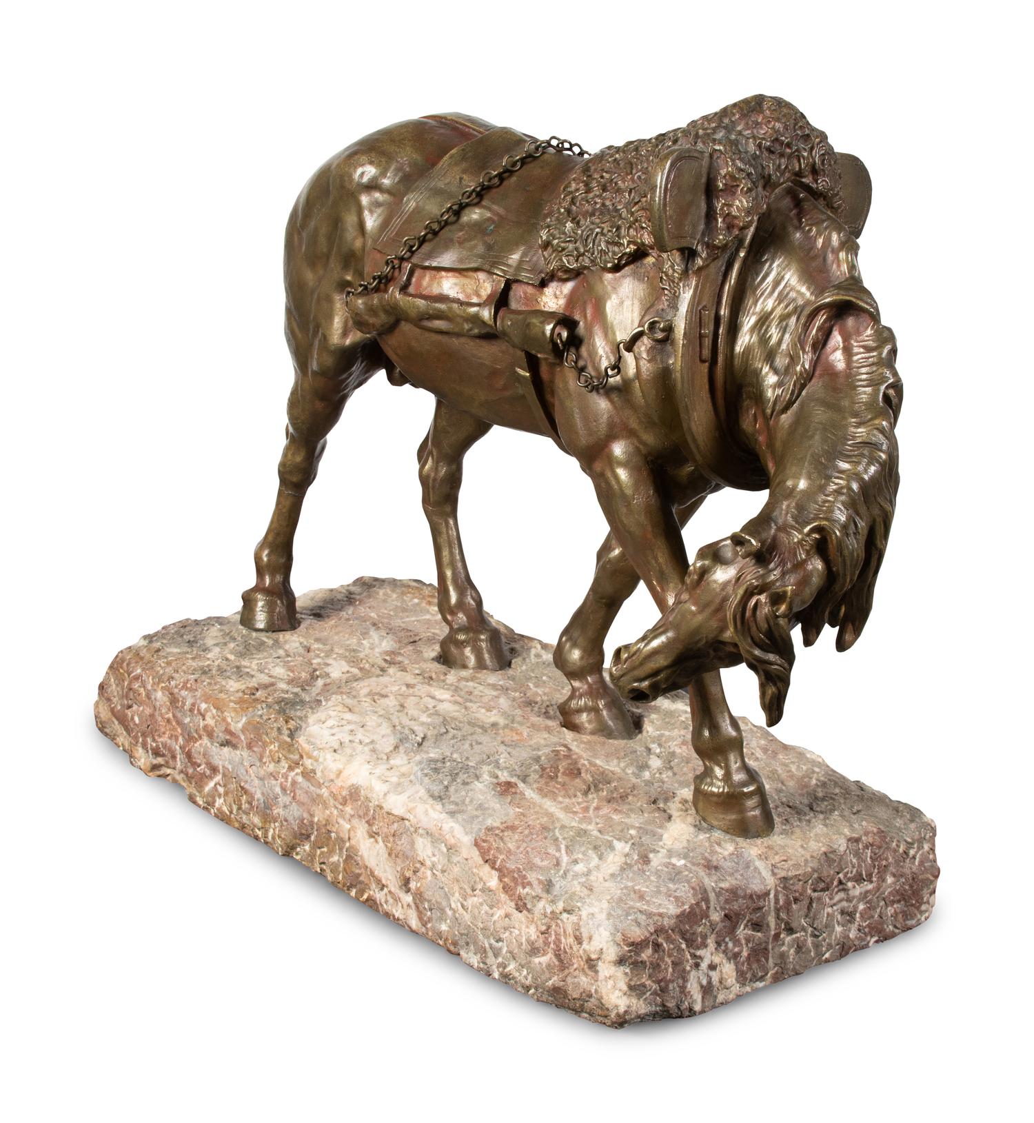 Arthur Jacques Leduc (French, 1848-1918) A Horse with Character bronze