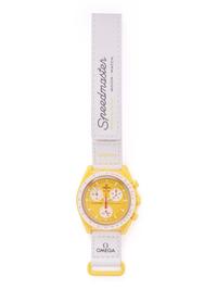 OMEGA X SWATCH, BIOCERAMIC MOONSWATCH ‘MISSION TO THE SUN’ CHRONOGRAPH WRISTWATCH