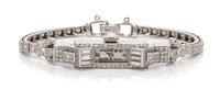 A Vintage Platinum and Diamond Wristwatch, 14.00 dwts.