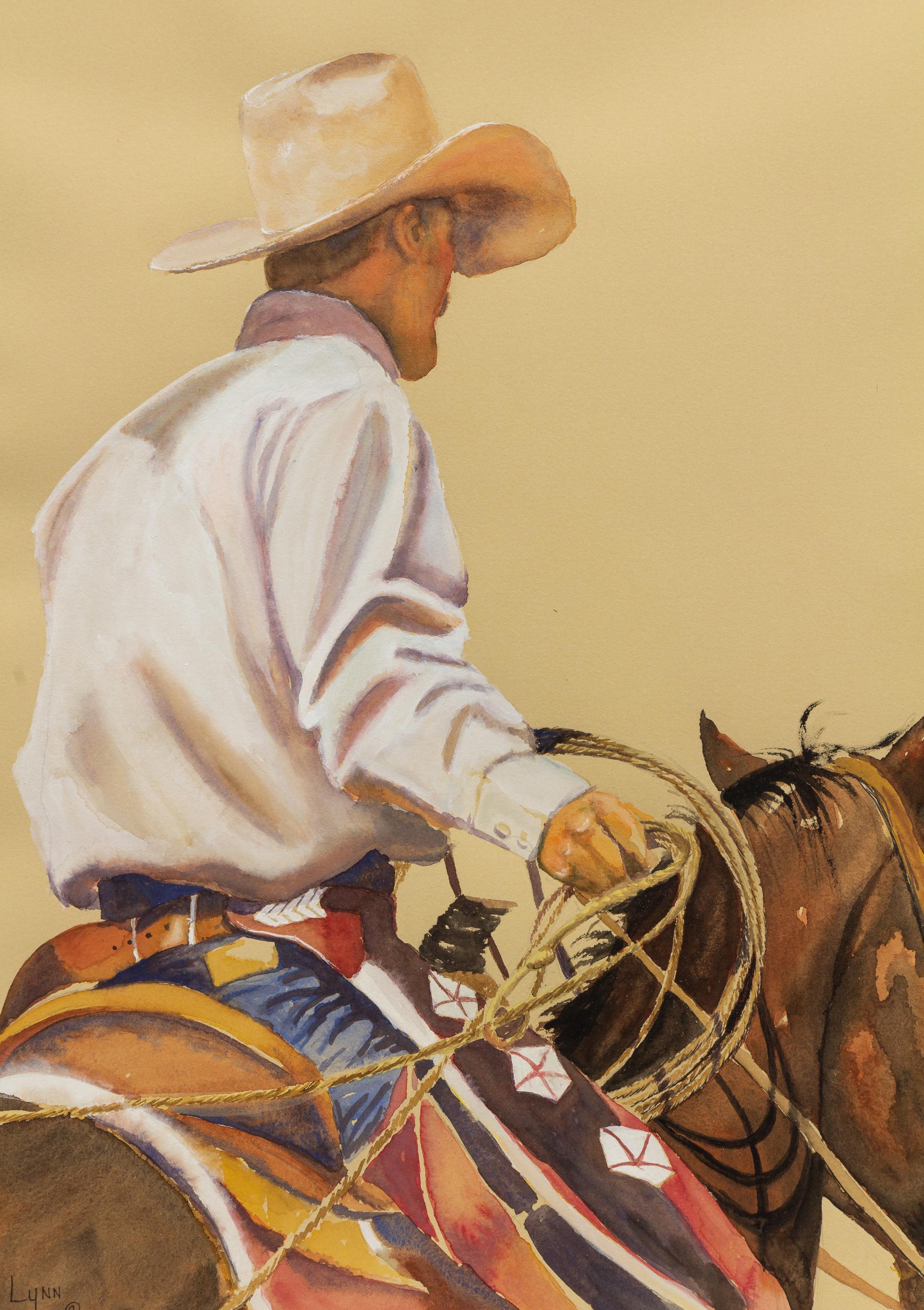 Cowboy on Horseback