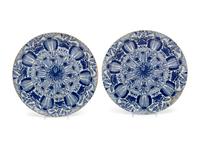 A Pair of Delft Earthenware Chargers