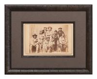 CHOATE, John N. (1848-1902), photographer. Boudoir card featuring a group of Piegan Chiefs. Carlisle, PA, 1892.
