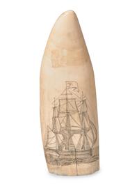 A Scrimshaw Whale's Tooth, 19th Century