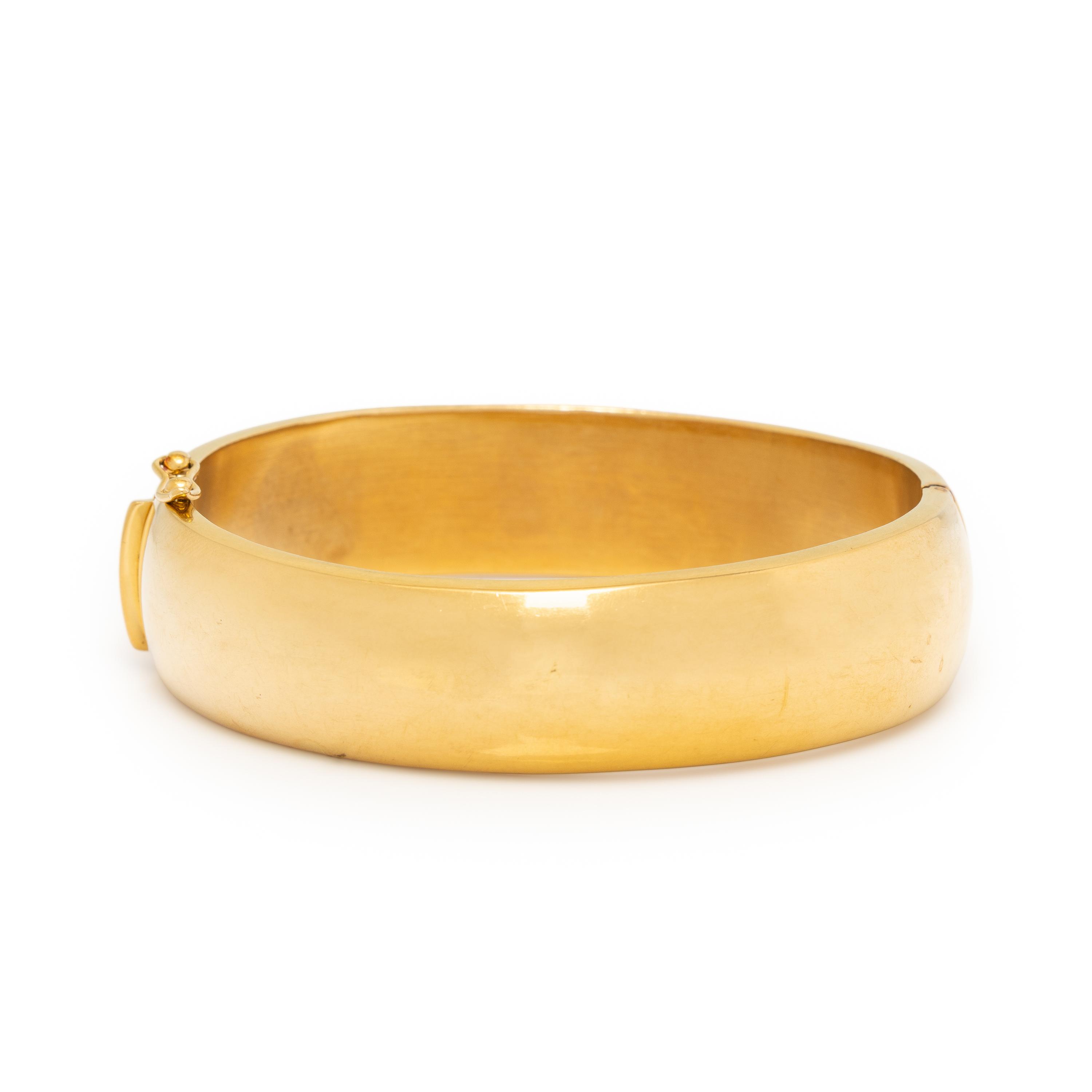 Cetaş, Yellow Gold Bangle Bracelet