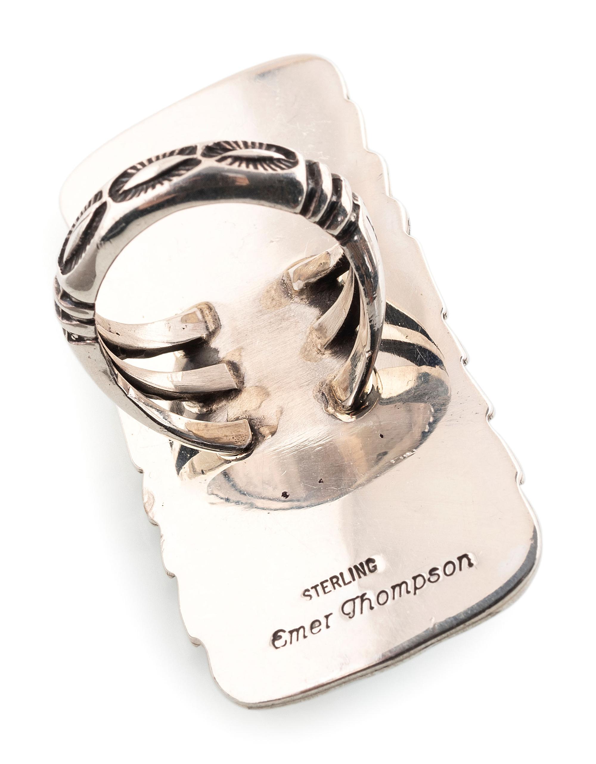 Navajo and Zuni Silver and Colorfully Inlaid Rings