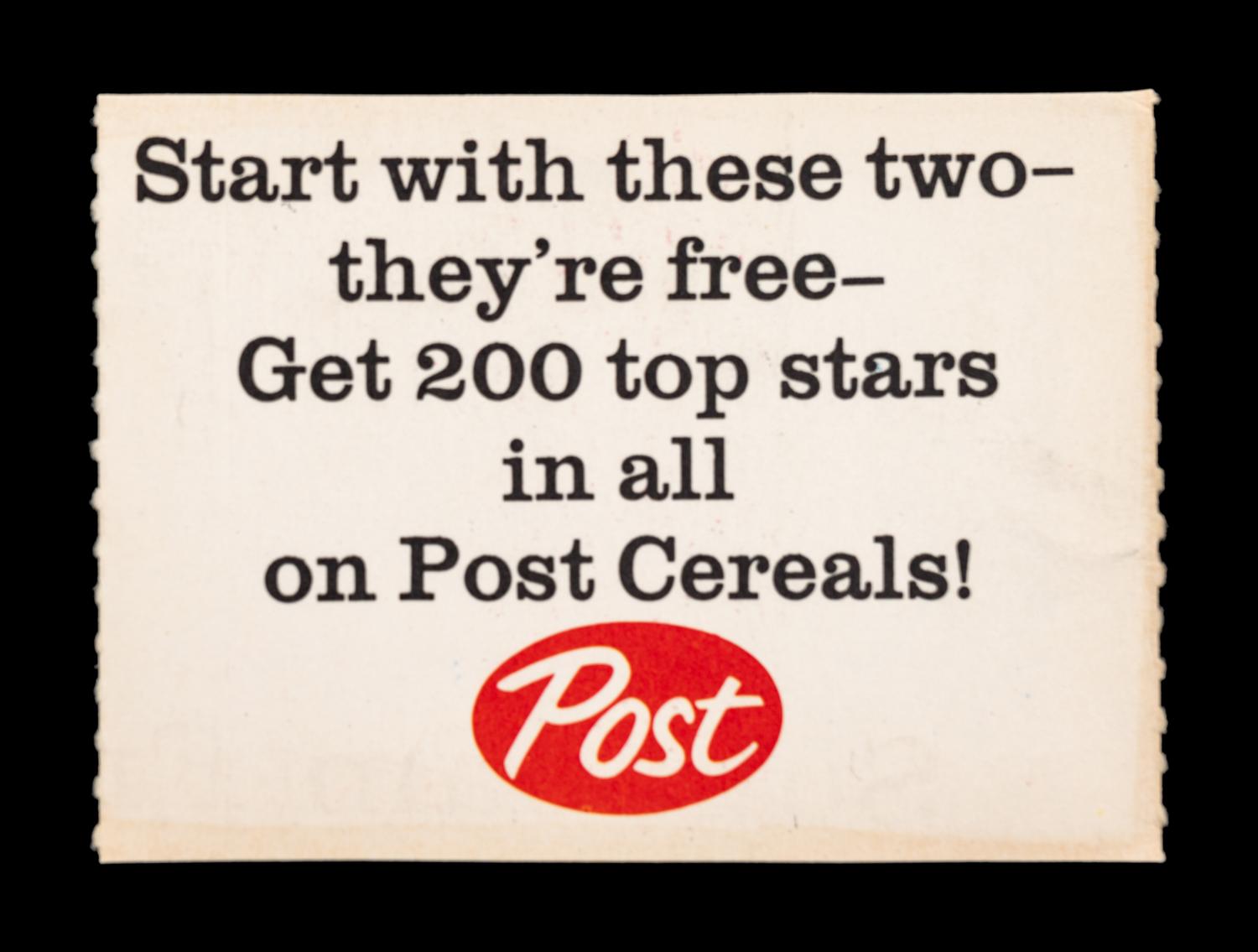 A 1962 Post Cereal Mickey Mantle Baseball Card No. 5 (AD BACK)