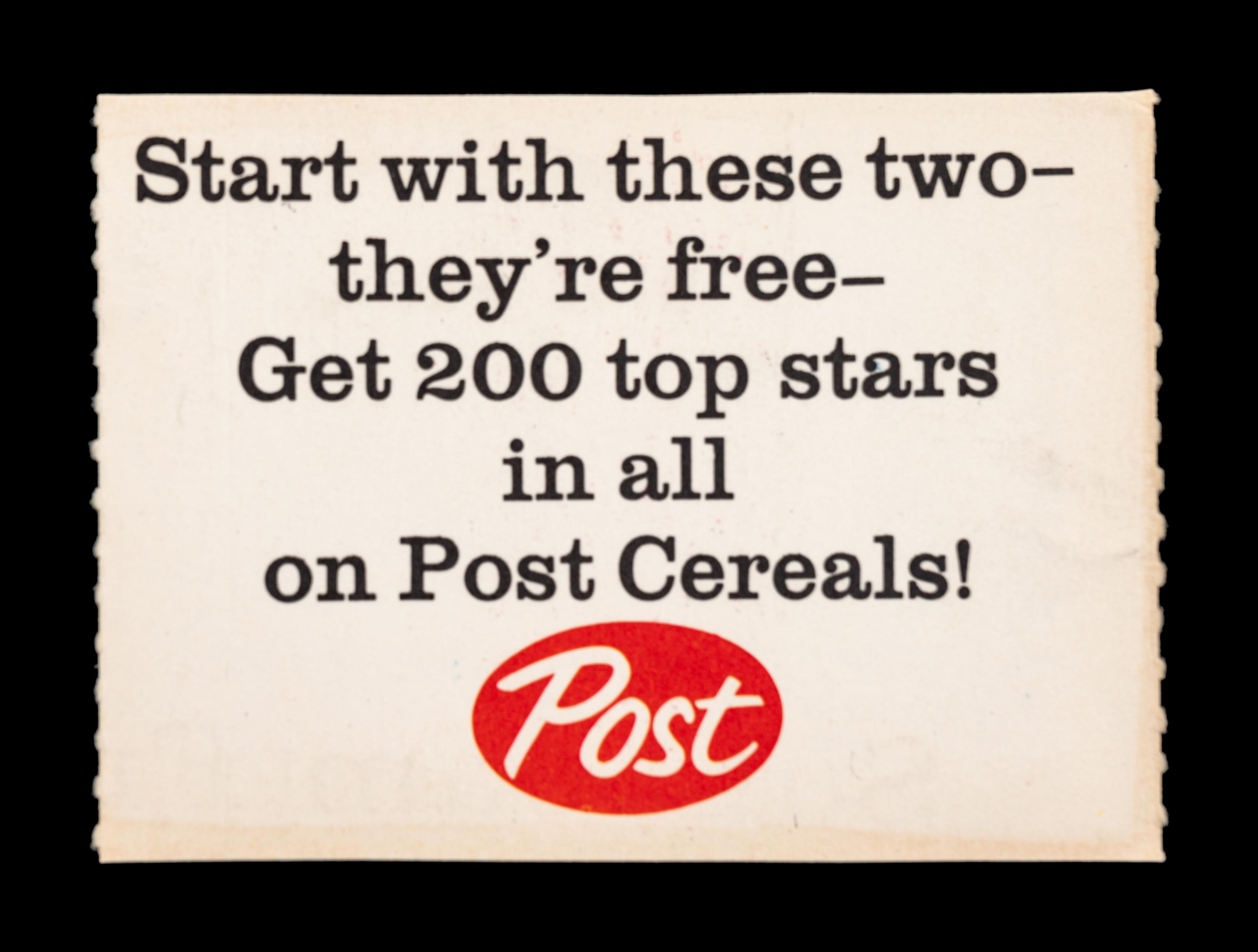 A 1962 Post Cereal Mickey Mantle Baseball Card No. 5 (AD BACK)