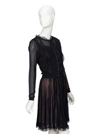 Christian Dior by John Galliano , Lace-Trim Knit Dress & Cardigan