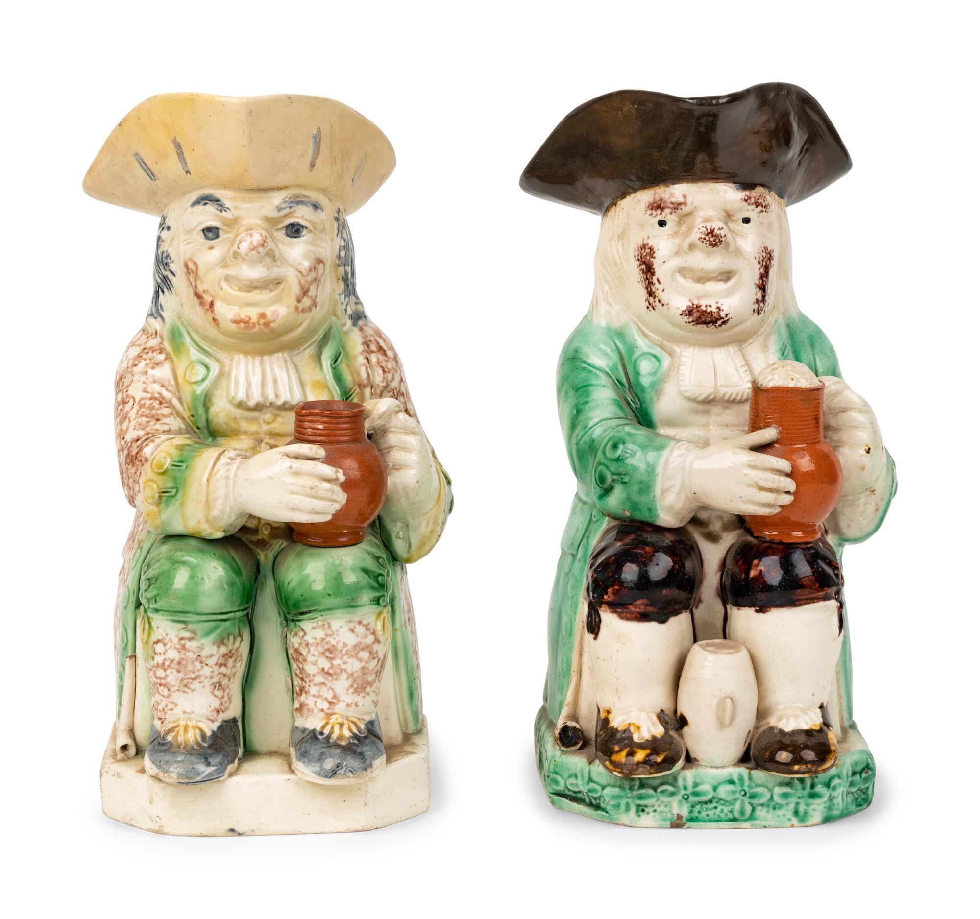 An Enoch Wood-Type Toby Jug and Another Toby Jug