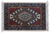 Two Wool Prayer Rugs Largest 2 feet x 1 foot 7 inches.