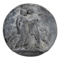 Four Lead Wall Plaques Depicting the Four Ages of Man Attributed to Bertel Thorvaldsen (Danish, c. 1770-1844)