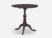 A George III carved mahogany tilt-top tea table, circa 1760