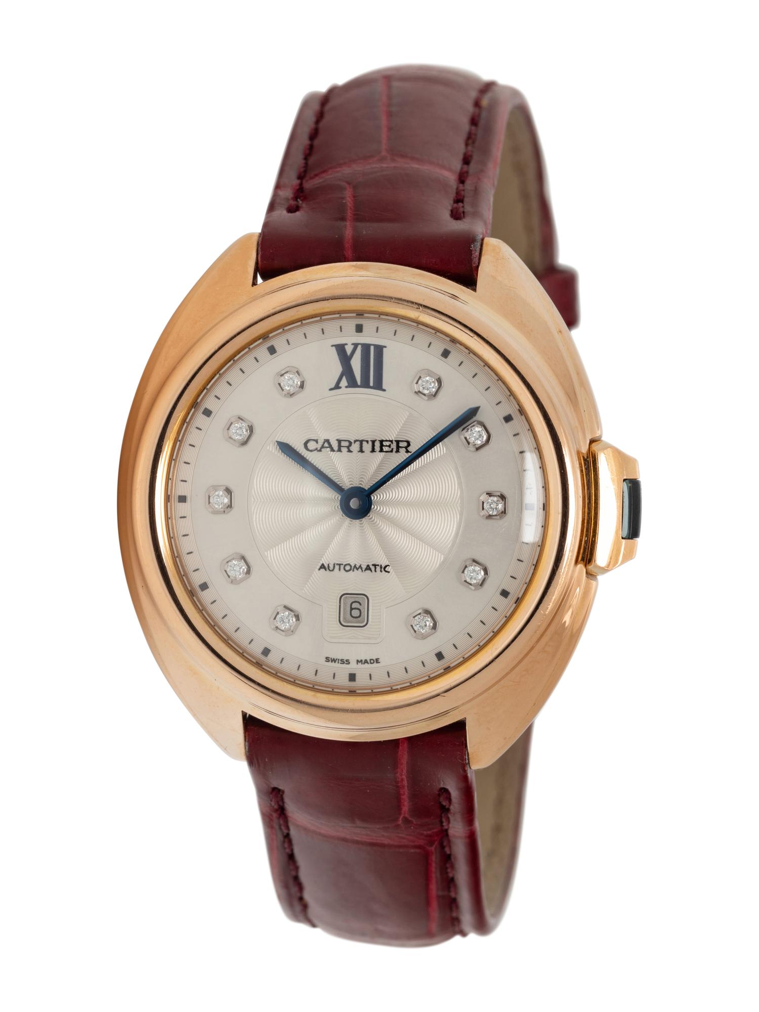 CARTIER, REF. 3947 18K YELLOW GOLD AND DIAMOND 'CLÉ DE CARTIER' WATCH