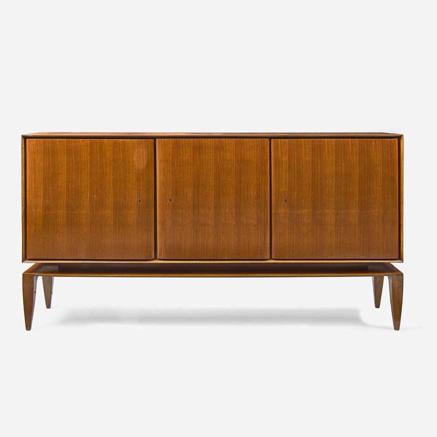 Gio Ponti Three-Door Floating Cabinet, Singer & Sons, Italy/USA, circa 1950