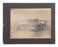 [WESTERN AMERICANA]. A group of 4 Oklahoma Land Rush photographs. Perry, Oklahoma Territory: Hughes, 28 September-3 October 1893.