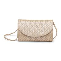 Bottega Veneta, Metallic Intrecciato Clutch/Shoulder Bag