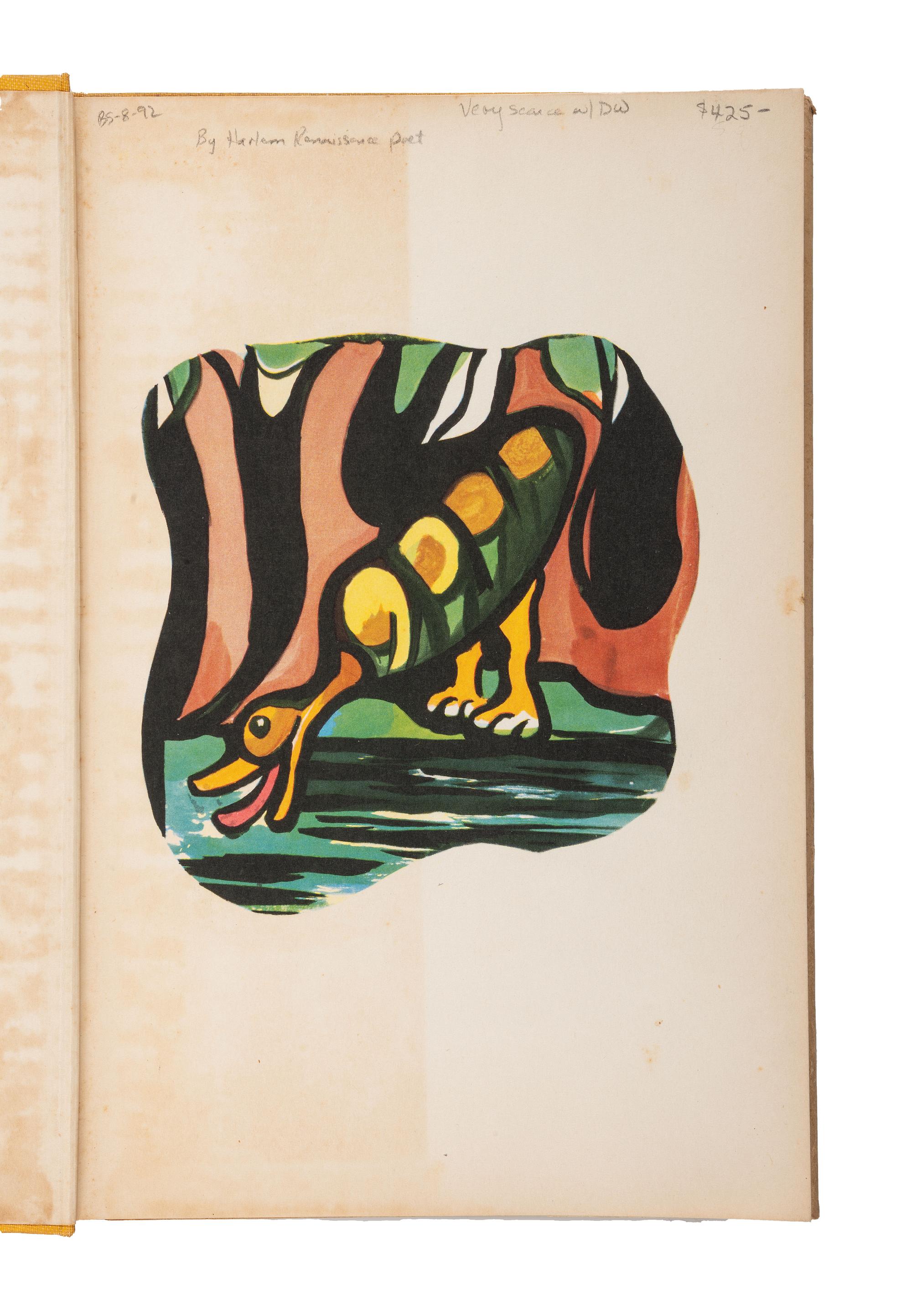 [POETRY]. CULLEN, Countee (1903-1946). SEBREE, Charles (1914-1985), illustrator. The Lost Zoo: The Animals That Missed the Ark . New York and London: Harper & Brothers, 1940.