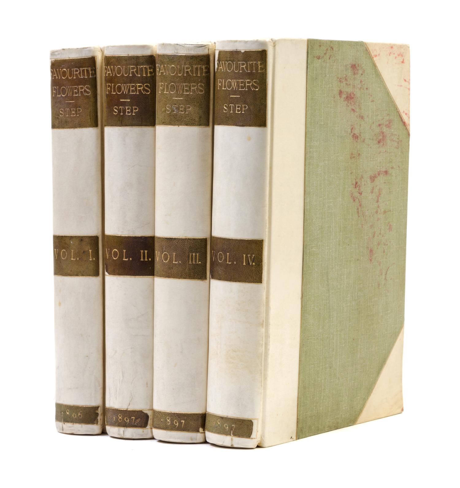 (BOTANY) STEP, EDWARD. Favourite Flowers of Garden and Greenhouse. London and New York, 1896. 4 vols.