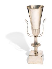 Urn-Shaped Table Lamp for Lightolier's Heritage Silver, c. 1940