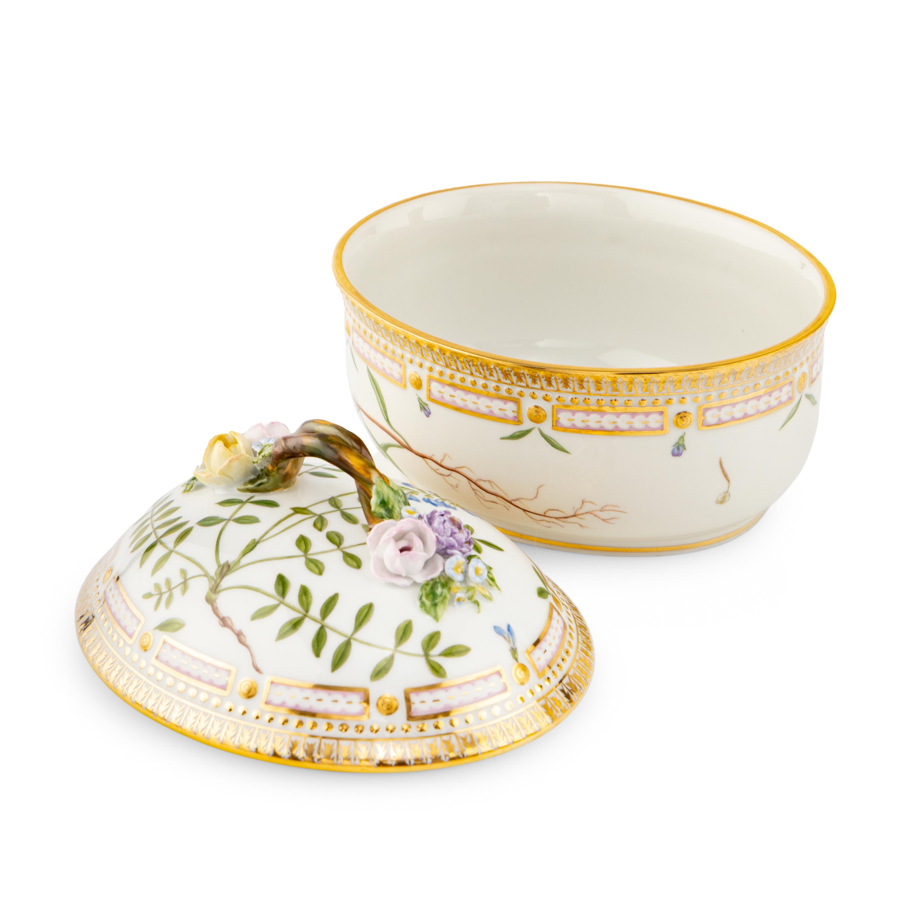 Two Royal Copenhagen Flora Danica Porcelain Table Articles