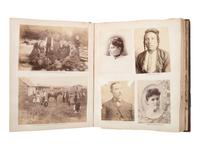 [NATIVE AMERICANS]. JUNKIN, William W. (1831-1903). A Collection of Indian Photographs and Views with Photos of a Few White Employes [ sic ] Together with Some Indian Letters and Paintings. Made by W.W. Junkin, Fairfield, Iowa. 1889-93.