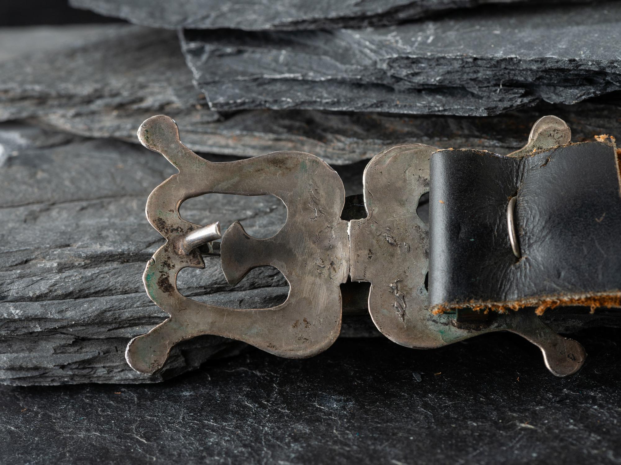 Navajo Silver and Turquoise Concha Belt