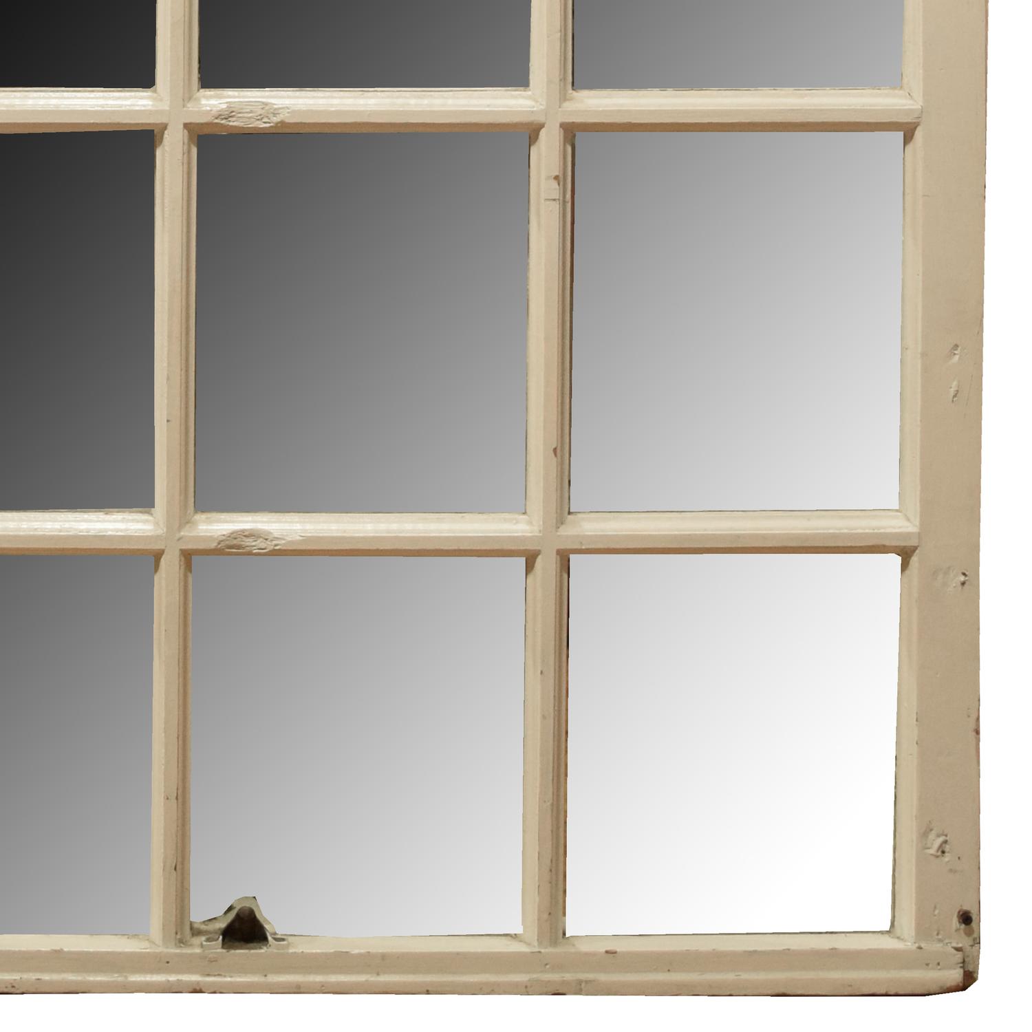 An Arch Topped Mirrored Window 45" W x 1.5" D x 62" H — United States, 20th Century