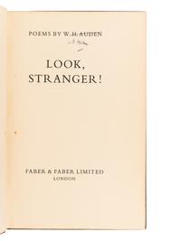 AUDEN, Wystan Hugh (1907-1973). A group of 4 FIRST EDITIONS, comprising: