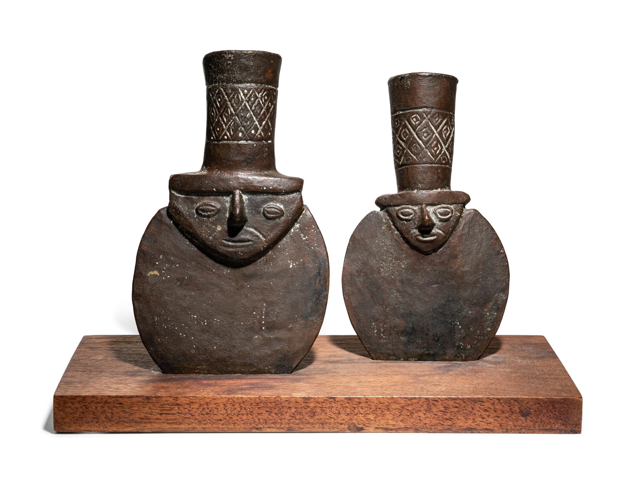 Two Chimu Copper Vessels