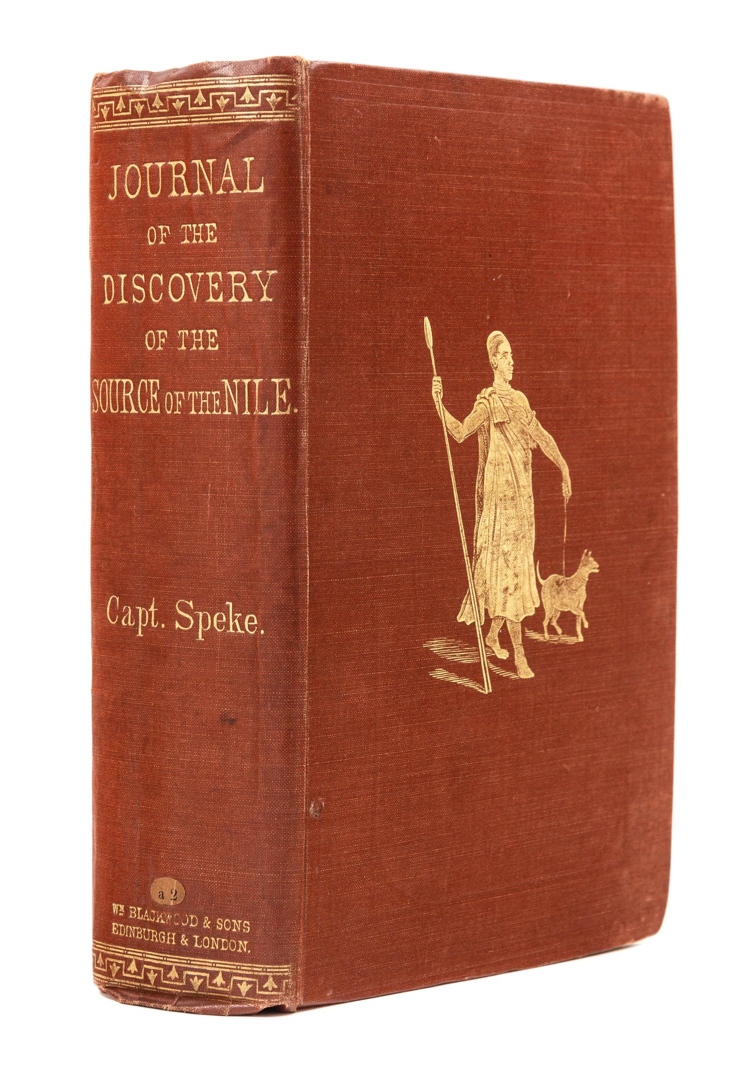 SPEKE, John Hanning (1827-1864). Journal of the Discovery of the Source of the Nile. Edinburgh and London, 1863. FIRST EDITION.