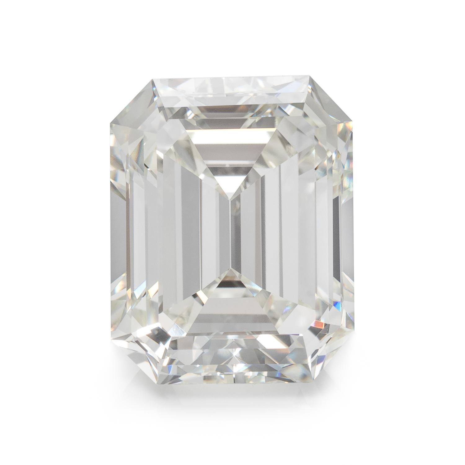 A 5.57 Carat Octagonal Step Cut Diamond,
