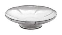 An American Silver Footed Bowl, Lebolt & Co., Chicago, IL, with hammered surfaces.