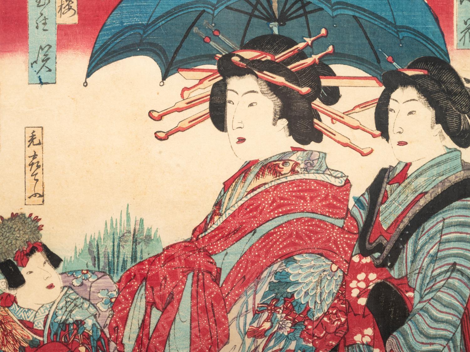 Isoda Koryūsai (1735-1790), Utagawa Kunichika (1835-1900) and One Other