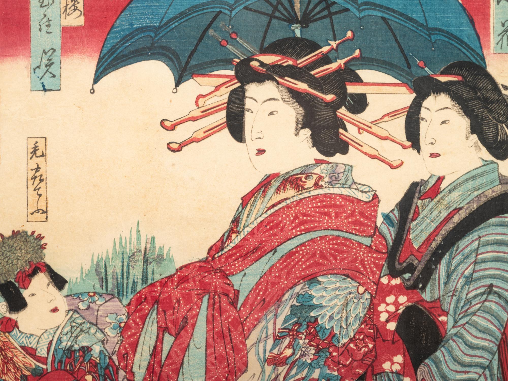 Isoda Koryūsai (1735-1790), Utagawa Kunichika (1835-1900) and One Other