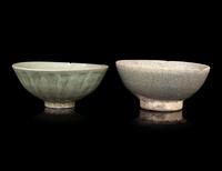 Eight Chinese Monochrome Glazed Porcelain Wares