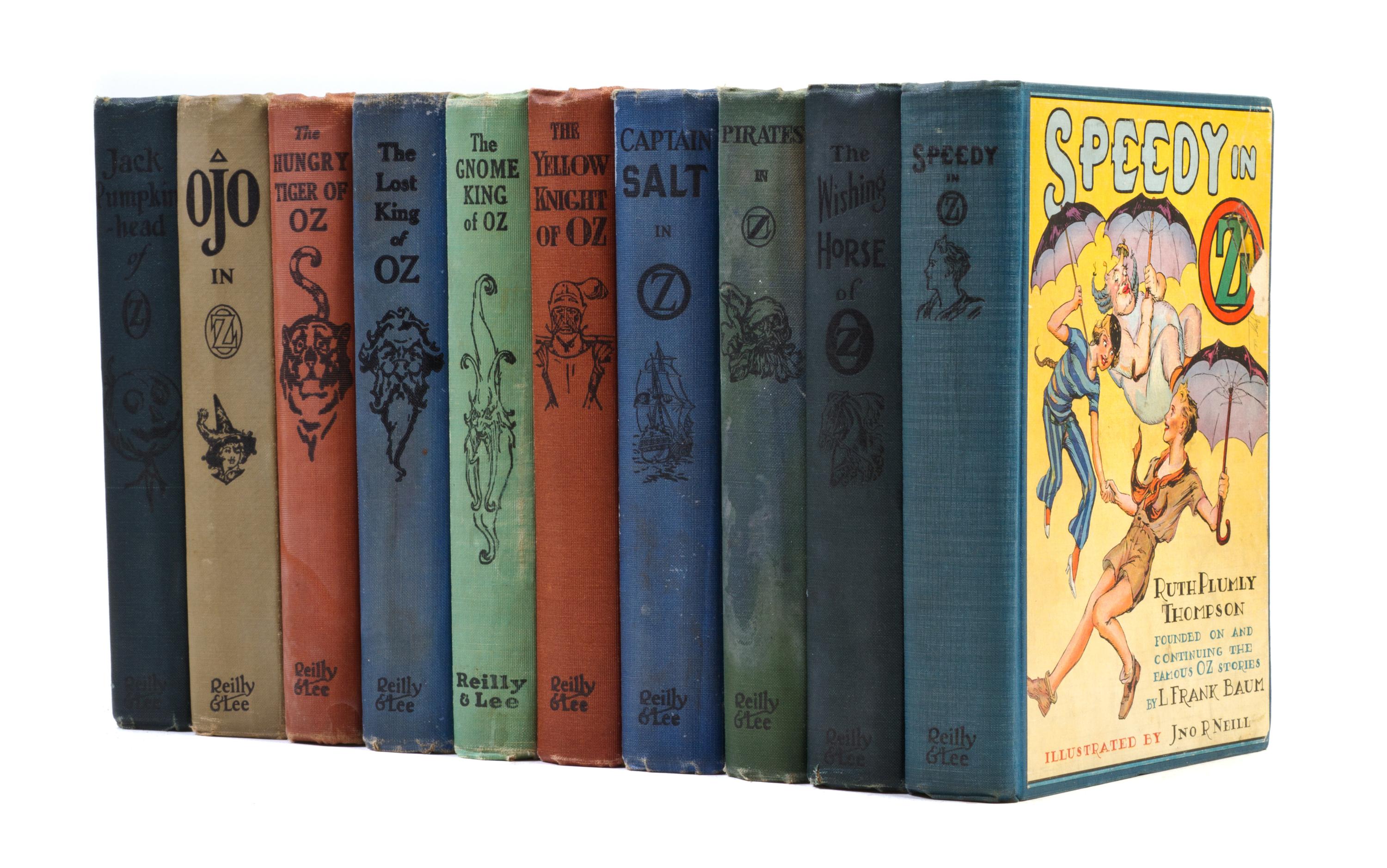 (OZ) THOMPSON, RUTH PLUMBLY. A group of 10 books from the Oz series. Chicago, 1925-1935.