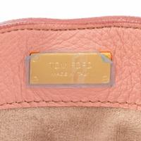 TOM FORD, PINK LEATHER CONVERTIBLE TOTE