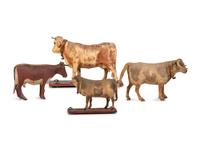 Four Cow Toys