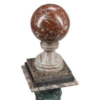 A Pair of Italian Grand Tour Style Marble Column Ornaments