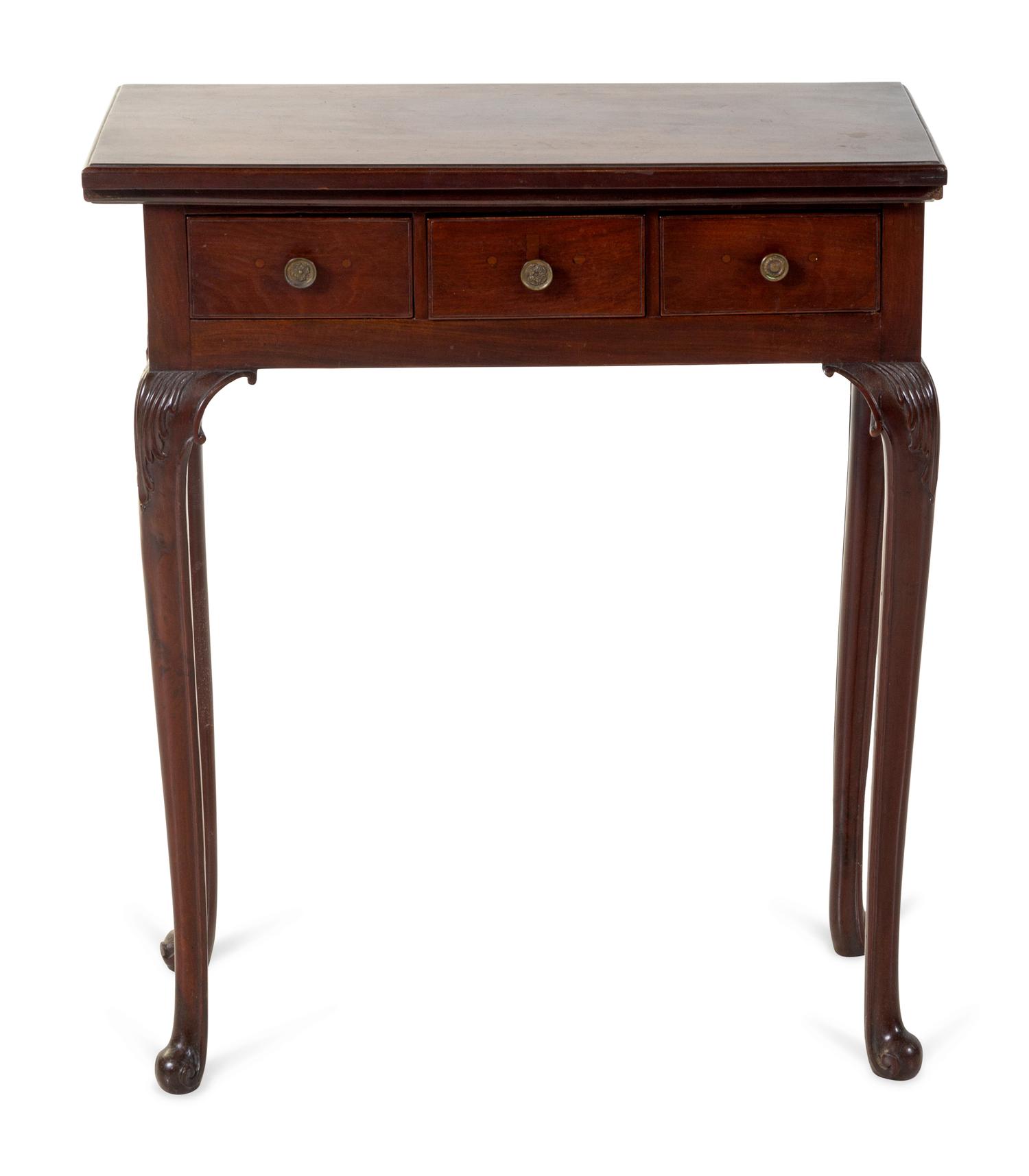 A George II Style Mahogany Flip-Top Table